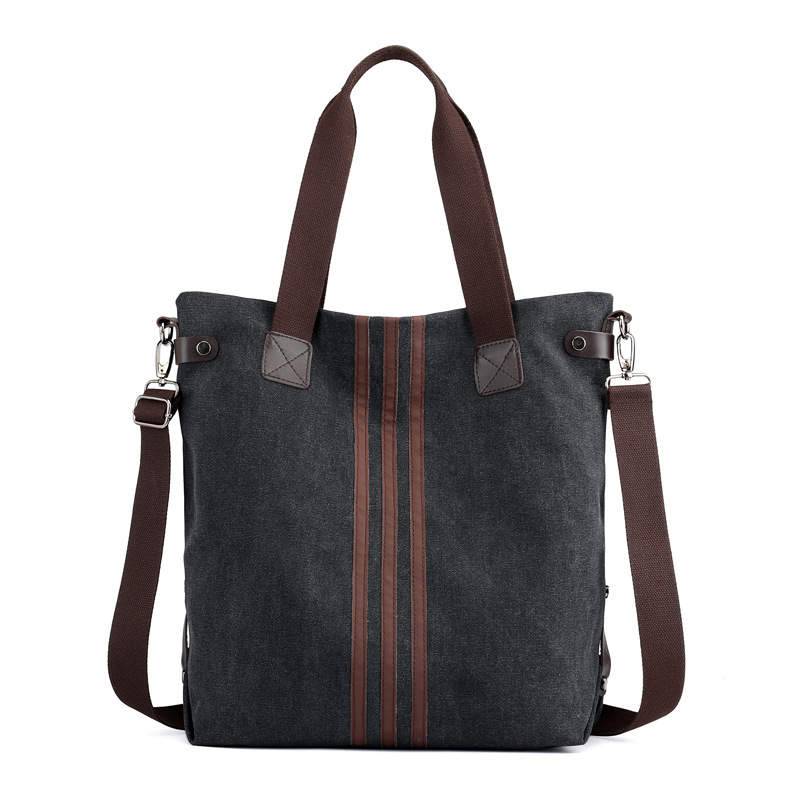 Women's Sturdy Travel Canvas Tote Shoulder Bag with Adjustable Strap