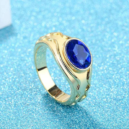 Lord of the Rings Lord Elrond's Vilya Ring of Air Sapphire Stone Ring - 80d3e6-0e.myshopify.com - -  