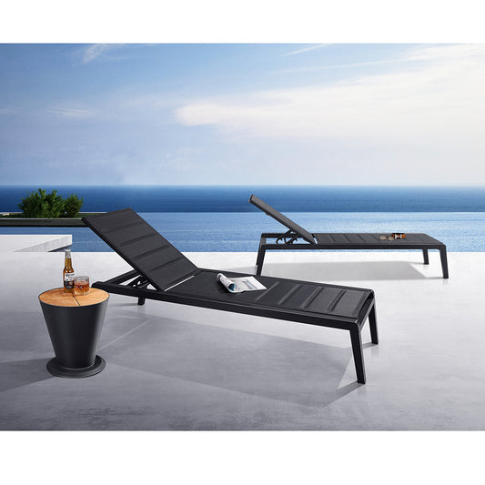 HIGOLD Outdoor Black Aluminum Adjustable Chaise Sun Loungers Set (2 Pack) - 80d3e6-0e.myshopify.com - -  