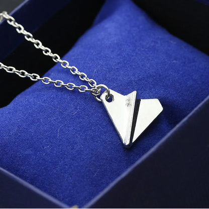 Harry Styles Replica Paper Airplane Gold/Silver Pendant Necklace - Lovez Aqua© - one direction