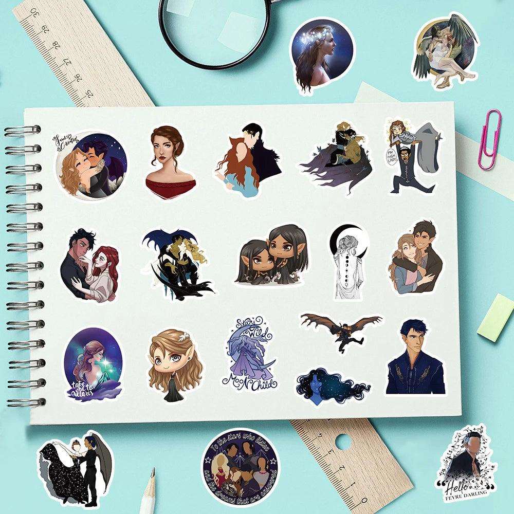 A Court of Thornes & Roses (ACOTAR) Fantasy Romance Stickers (50/100pcs) - Lovez Aqua© - 