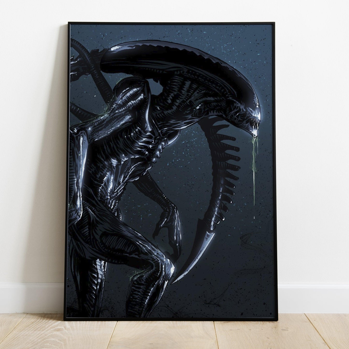 Alien Xenomorph Abstract Movie Art Print Poster - Lovez Aqua© - 