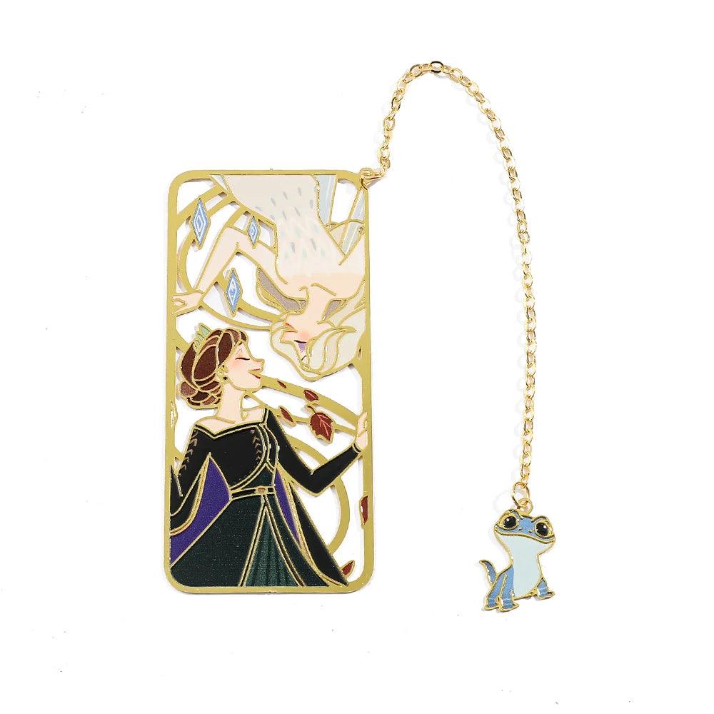 Disney's Frozen Anna & Elsa Metal Hollow Cutout Bookmark - Lovez Aqua© - 