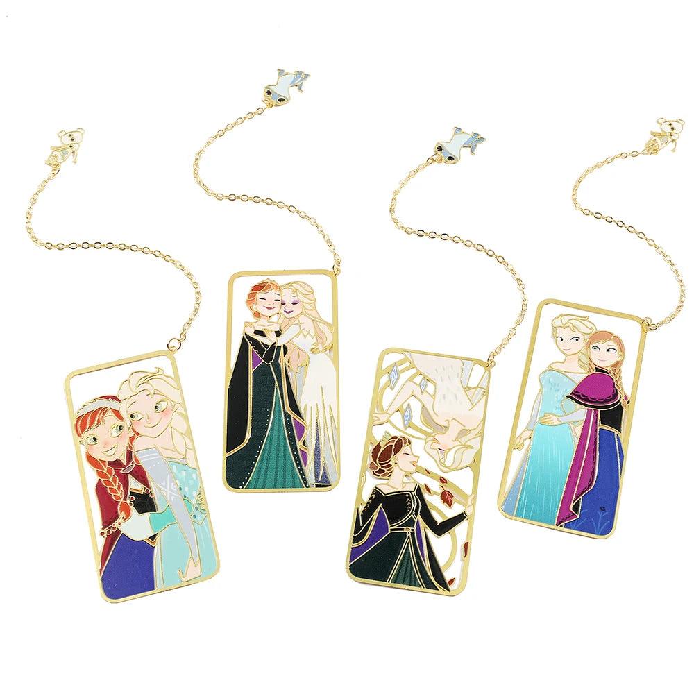 Disney's Frozen Anna & Elsa Metal Hollow Cutout Bookmark - Lovez Aqua© - 