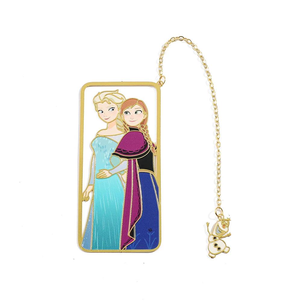 Disney's Frozen Anna & Elsa Metal Hollow Cutout Bookmark - Lovez Aqua© - 