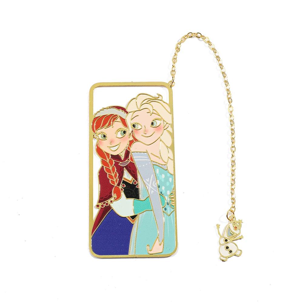 Disney's Frozen Anna & Elsa Metal Hollow Cutout Bookmark - Lovez Aqua© - 