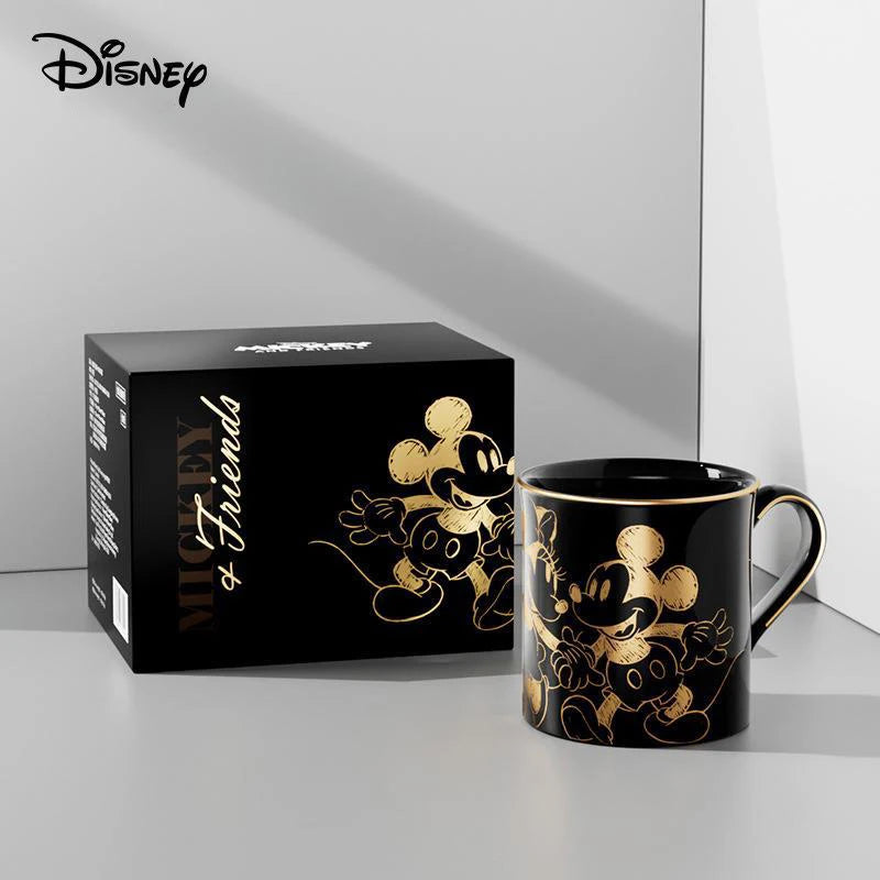 Disney's Mickey & Minnie Mouse Romantic Gold Foiled Ceramic Mug (350ml) - Lovez Aqua© - 