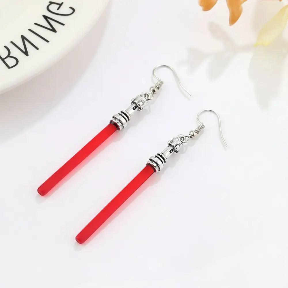 Disney's Star Wars Sith Red Lightsaber Dangle Earrings - Lovez Aqua© - 