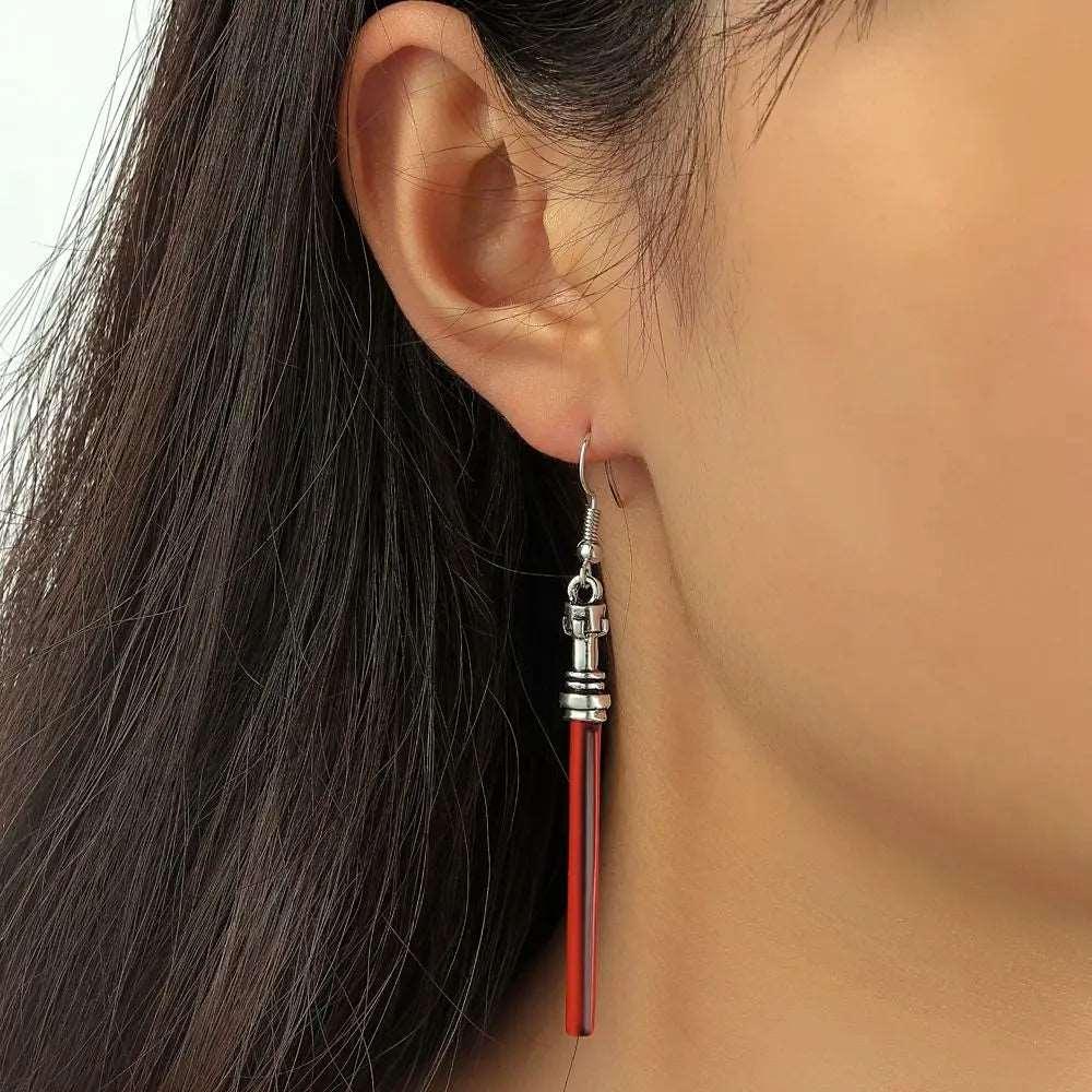 Disney's Star Wars Sith Red Lightsaber Dangle Earrings - Lovez Aqua© - 