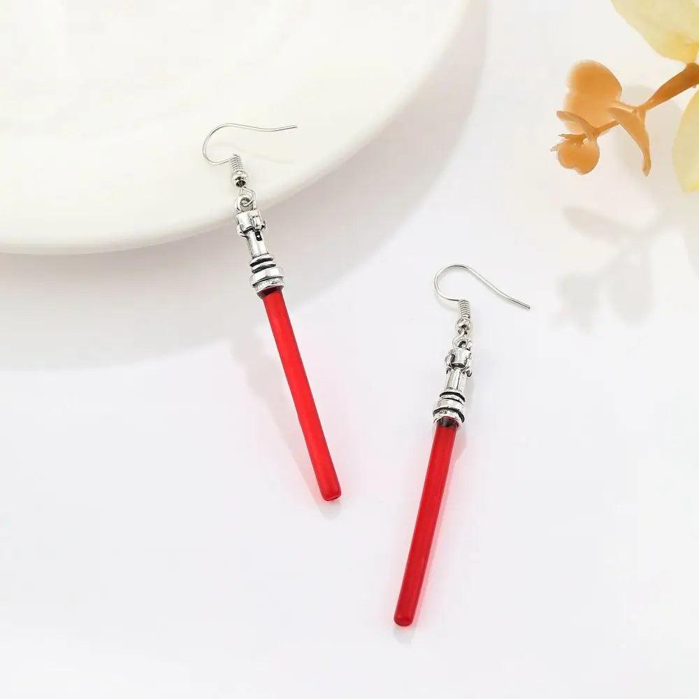 Disney's Star Wars Sith Red Lightsaber Dangle Earrings - Lovez Aqua© - 