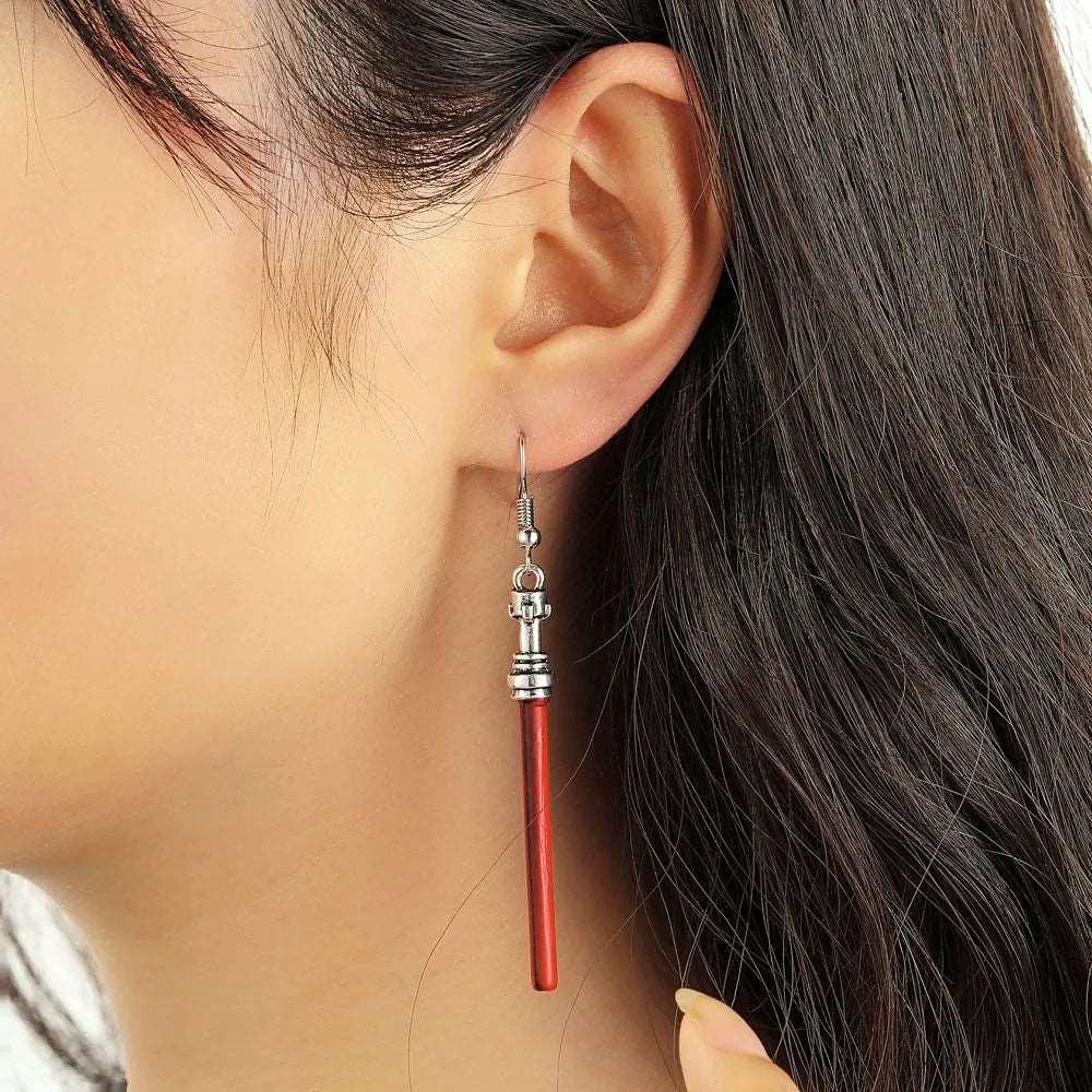 Disney's Star Wars Sith Red Lightsaber Dangle Earrings - Lovez Aqua© - 