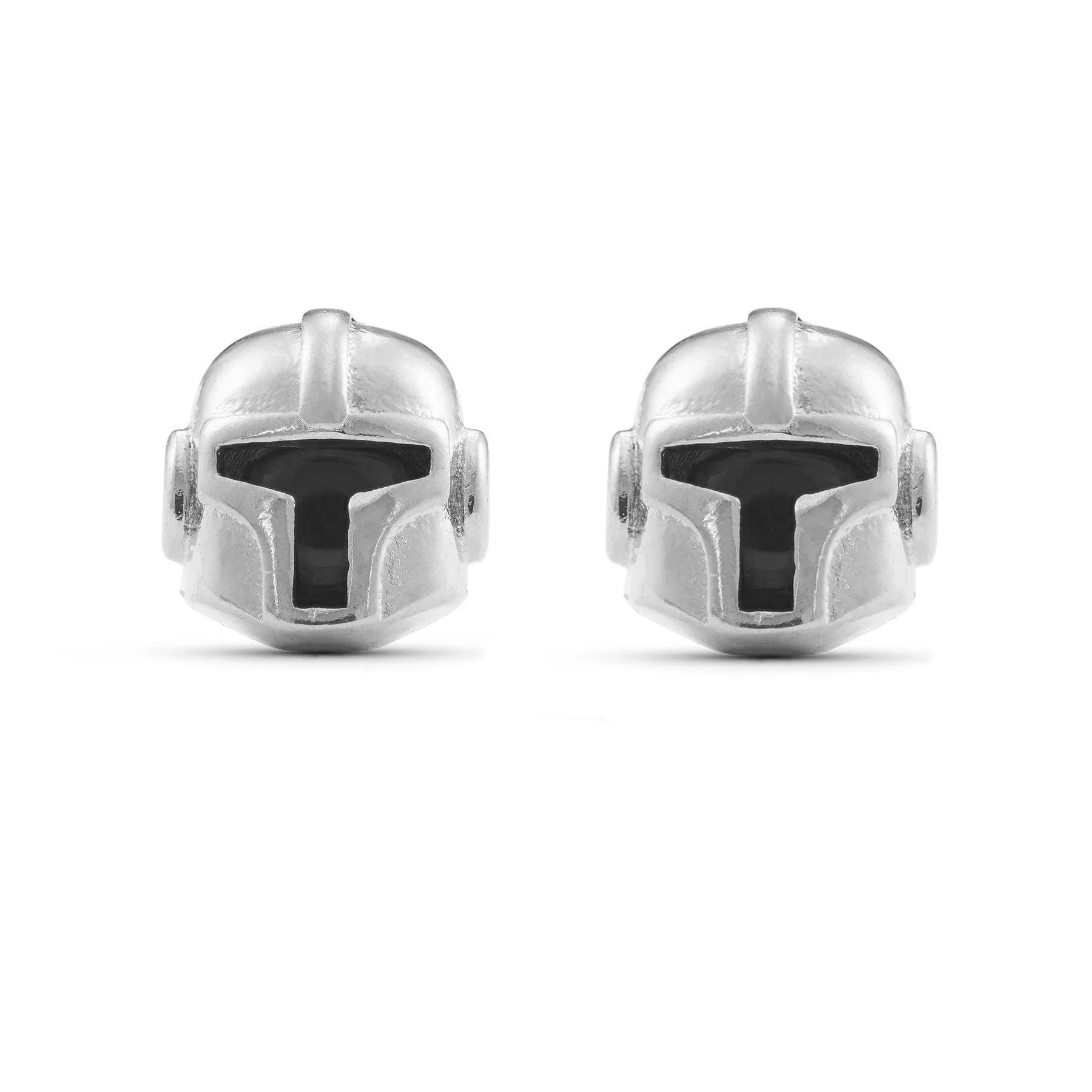 Disney's Star Wars The Mandalorian 18K Gold-Plated Stud Earrings With Zircons - Lovez Aqua© - 