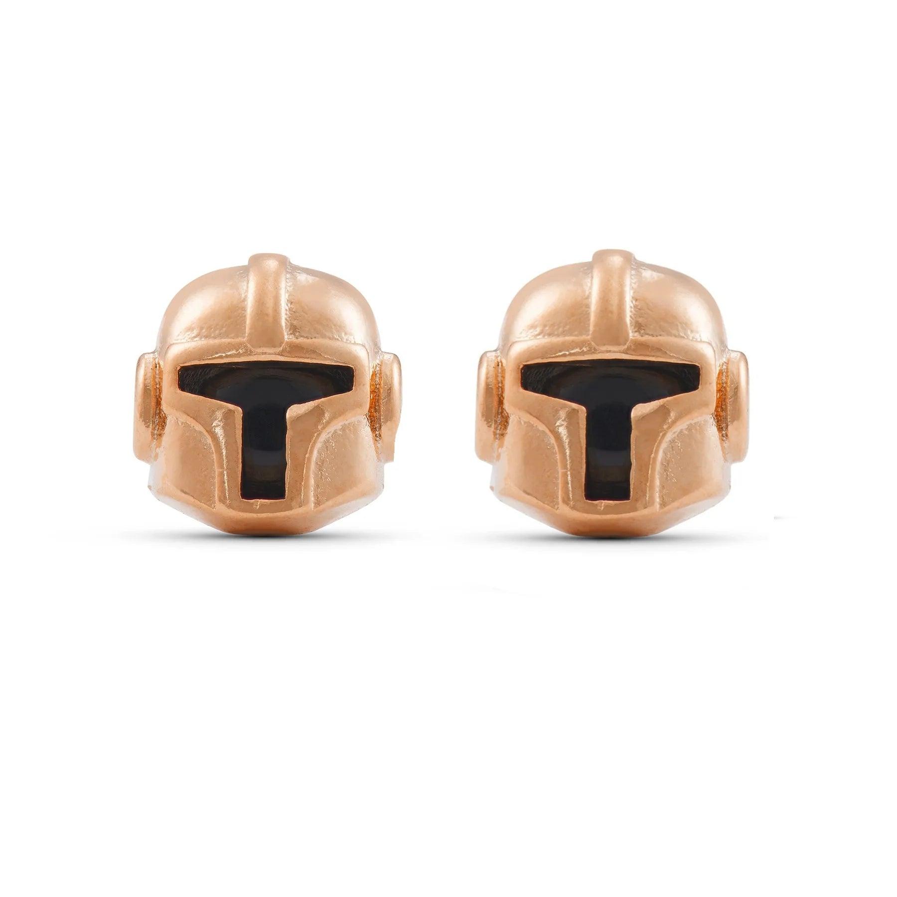 Disney's Star Wars The Mandalorian 18K Gold-Plated Stud Earrings With Zircons - Lovez Aqua© - 