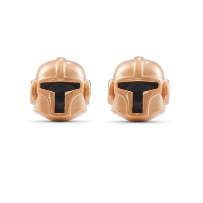 Disney's Star Wars The Mandalorian 18K Gold-Plated Stud Earrings With Zircons - Lovez Aqua© - 