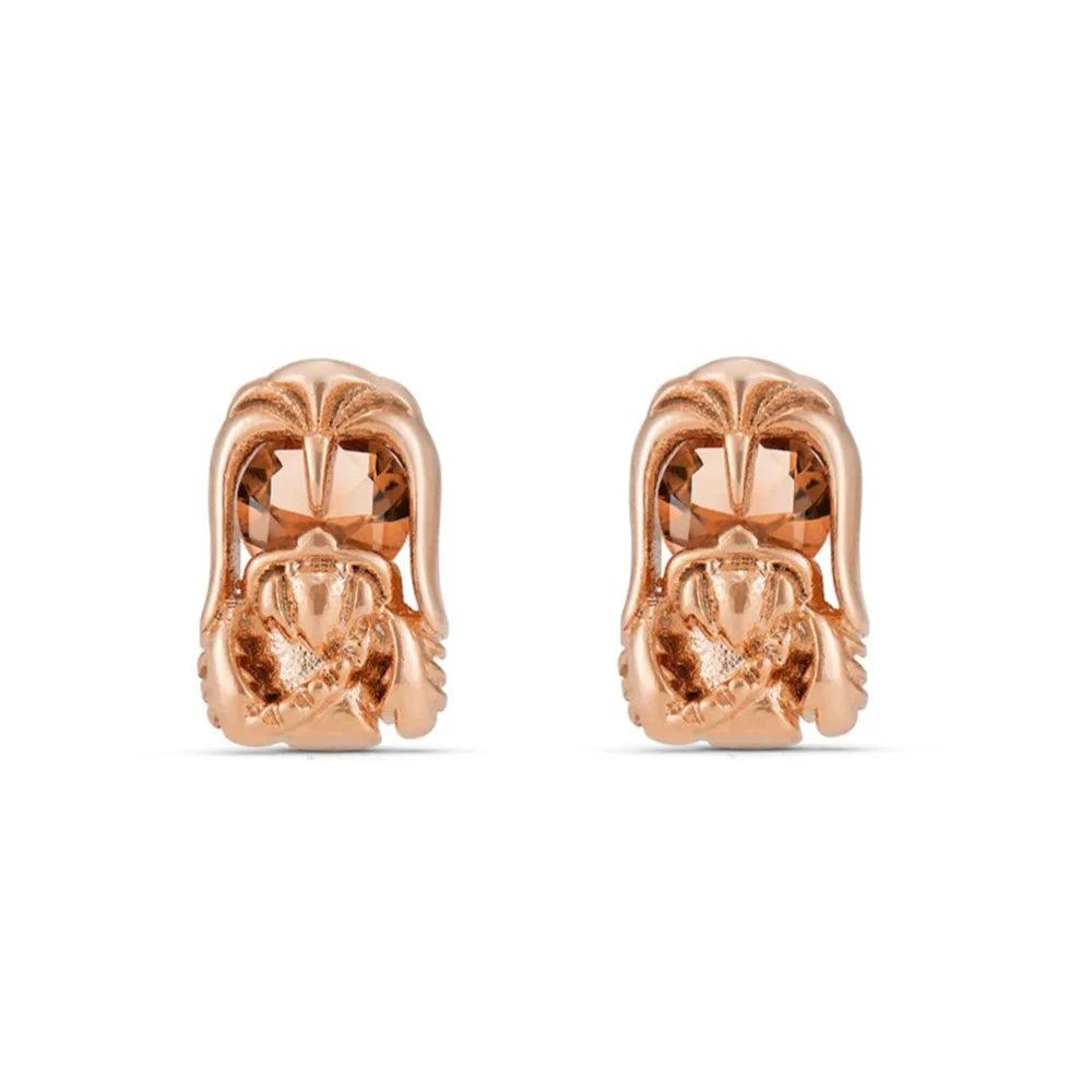 Disney's Star Wars The Mandalorian 18K Gold-Plated Stud Earrings With Zircons - Lovez Aqua© - 