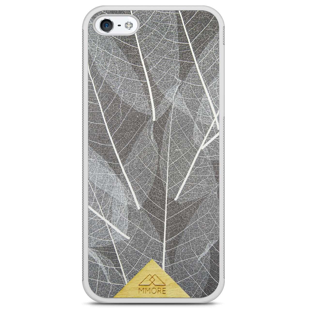 Genuine Skeleton Leaves Print Shockproof Protective Gray Phone Case - Lovez Aqua© - 