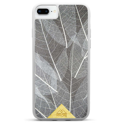 Genuine Skeleton Leaves Print Shockproof Protective Gray Phone Case - Lovez Aqua© - 