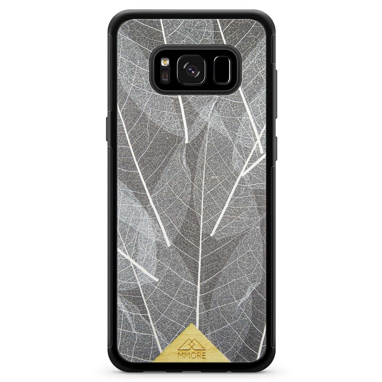 Genuine Skeleton Leaves Print Shockproof Protective Gray Phone Case - Lovez Aqua© - 