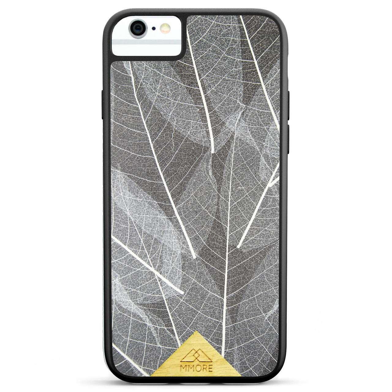 Genuine Skeleton Leaves Print Shockproof Protective Gray Phone Case - Lovez Aqua© - 