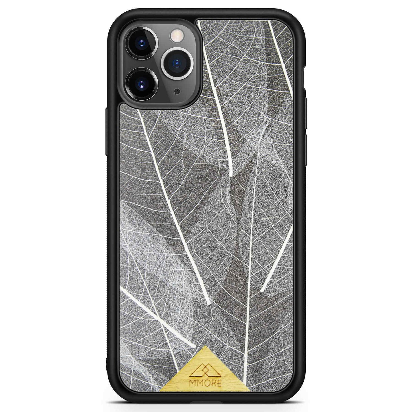 Genuine Skeleton Leaves Print Shockproof Protective Gray Phone Case - Lovez Aqua© - 