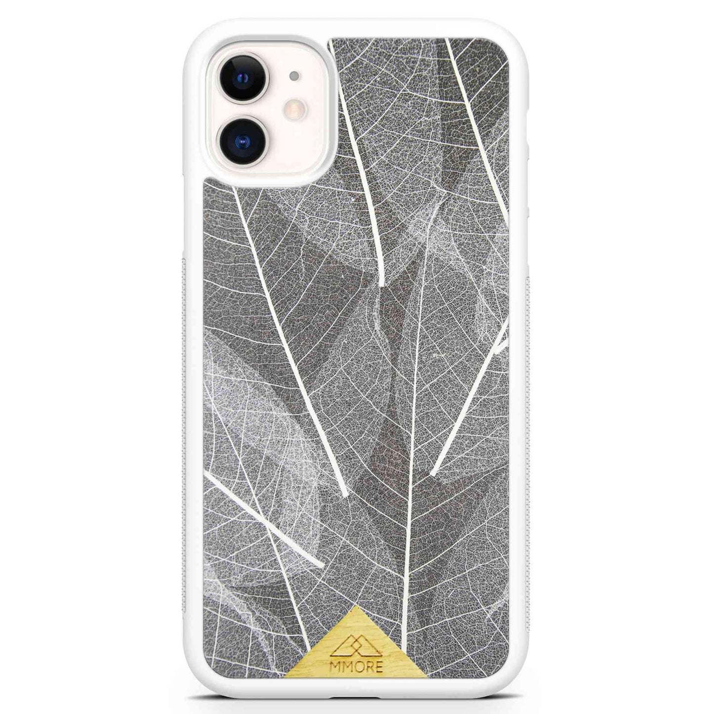 Genuine Skeleton Leaves Print Shockproof Protective Gray Phone Case - Lovez Aqua© - 