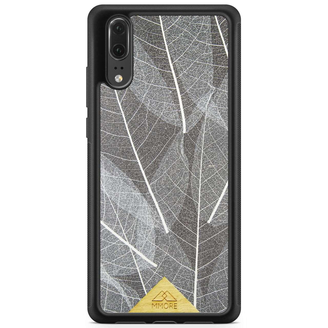 Genuine Skeleton Leaves Print Shockproof Protective Gray Phone Case - Lovez Aqua© - 