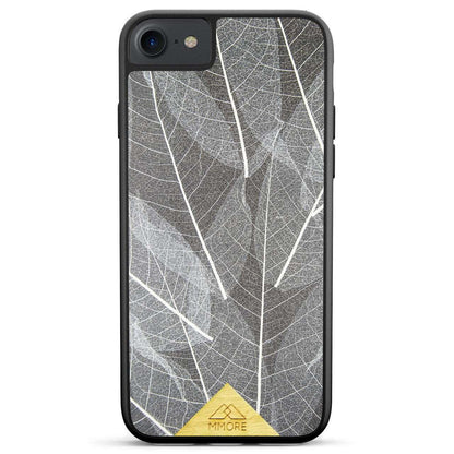 Genuine Skeleton Leaves Print Shockproof Protective Gray Phone Case - Lovez Aqua© - 