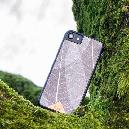 Genuine Skeleton Leaves Print Shockproof Protective Gray Phone Case - Lovez Aqua© - 