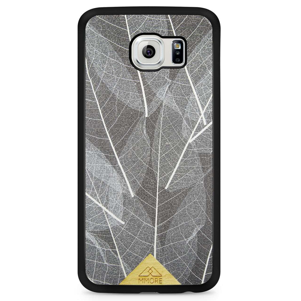 Genuine Skeleton Leaves Print Shockproof Protective Gray Phone Case - Lovez Aqua© - 