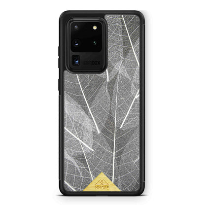 Genuine Skeleton Leaves Print Shockproof Protective Gray Phone Case - Lovez Aqua© - 