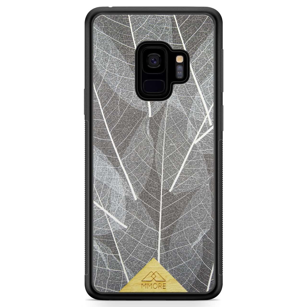 Genuine Skeleton Leaves Print Shockproof Protective Gray Phone Case - Lovez Aqua© - 