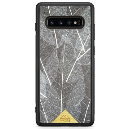 Genuine Skeleton Leaves Print Shockproof Protective Gray Phone Case - Lovez Aqua© - 