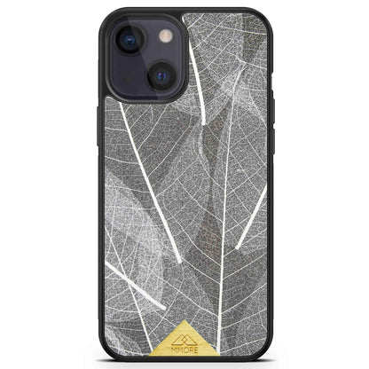 Genuine Skeleton Leaves Print Shockproof Protective Gray Phone Case - Lovez Aqua© - 