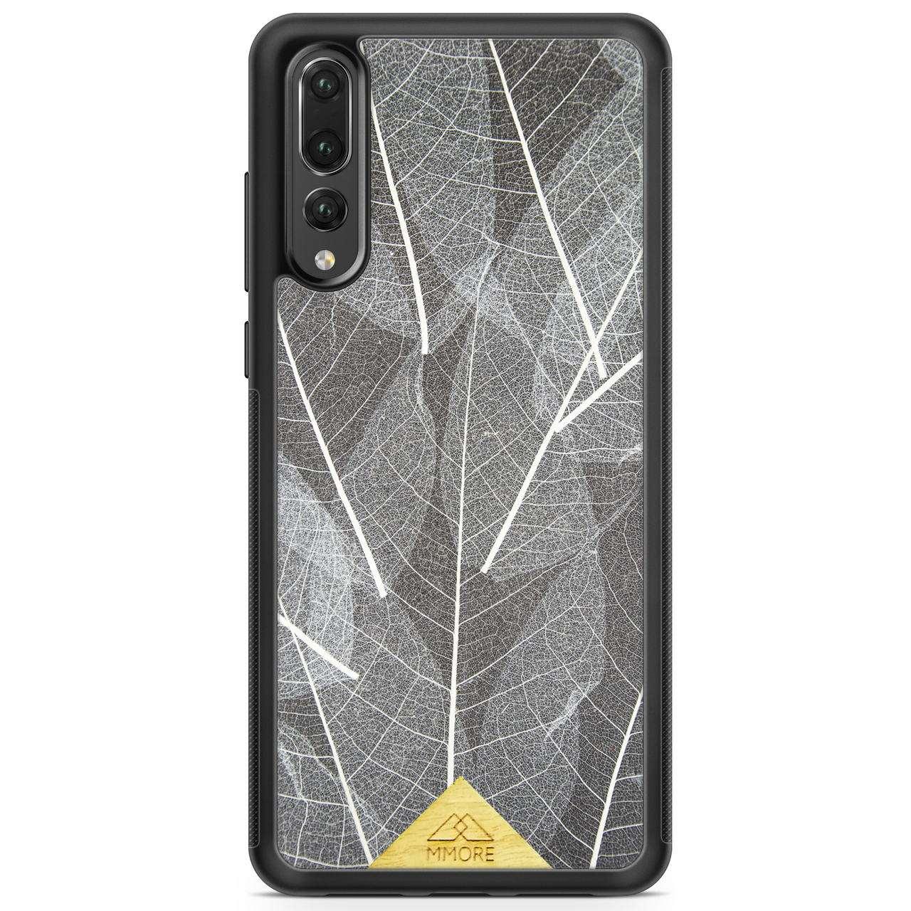 Genuine Skeleton Leaves Print Shockproof Protective Gray Phone Case - Lovez Aqua© - 