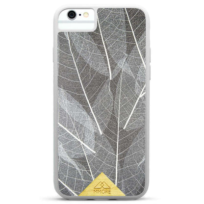 Genuine Skeleton Leaves Print Shockproof Protective Gray Phone Case - Lovez Aqua© - 