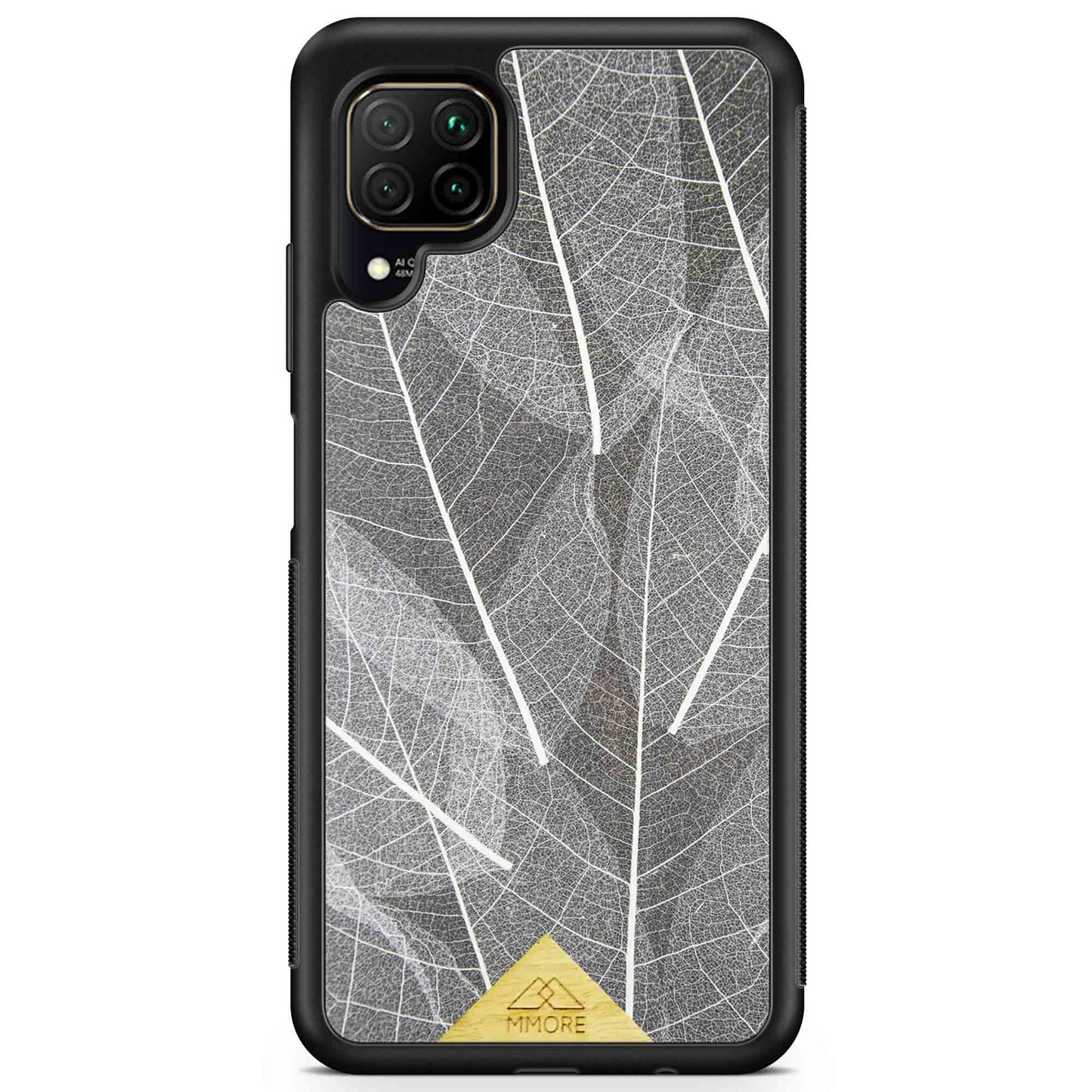 Genuine Skeleton Leaves Print Shockproof Protective Gray Phone Case - Lovez Aqua© - 