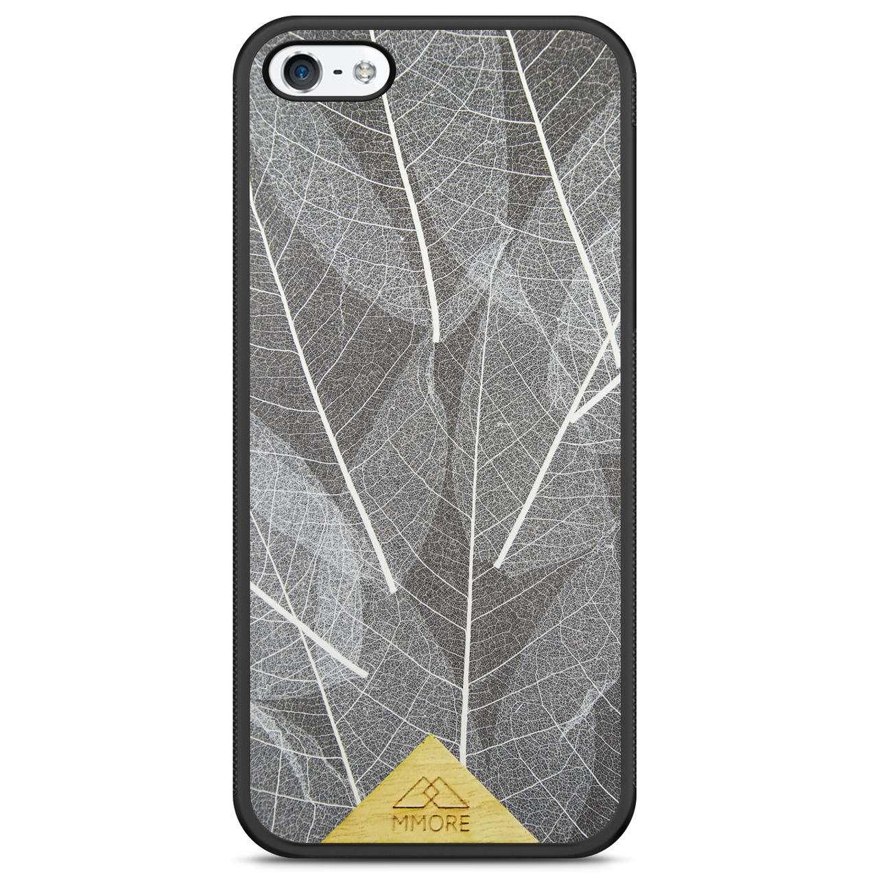 Genuine Skeleton Leaves Print Shockproof Protective Gray Phone Case - Lovez Aqua© - 