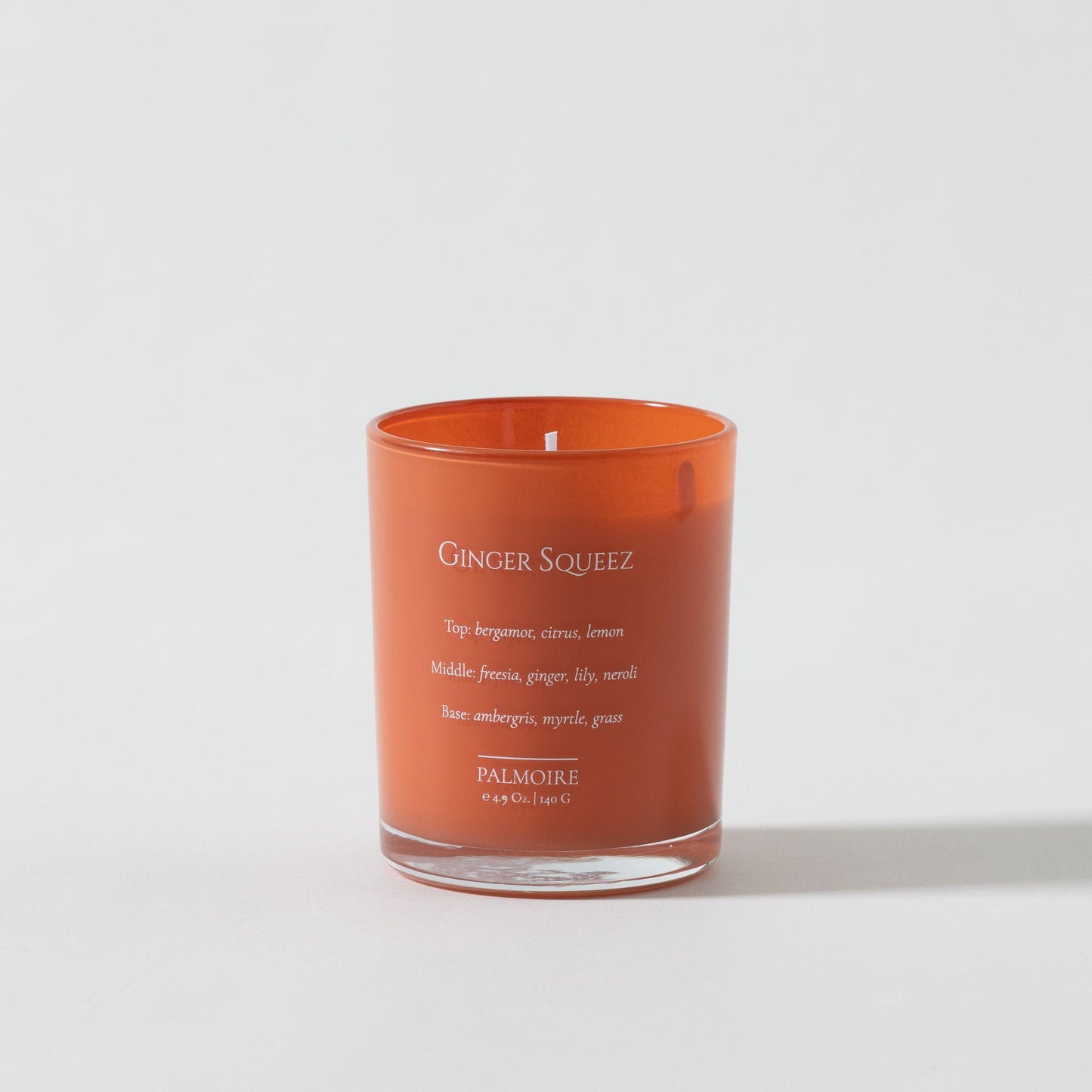 Ginger Squeez Soy Wax Candle With Decorative Jar - Bergamot, Citrus & Lemon - Lovez Aqua© - 