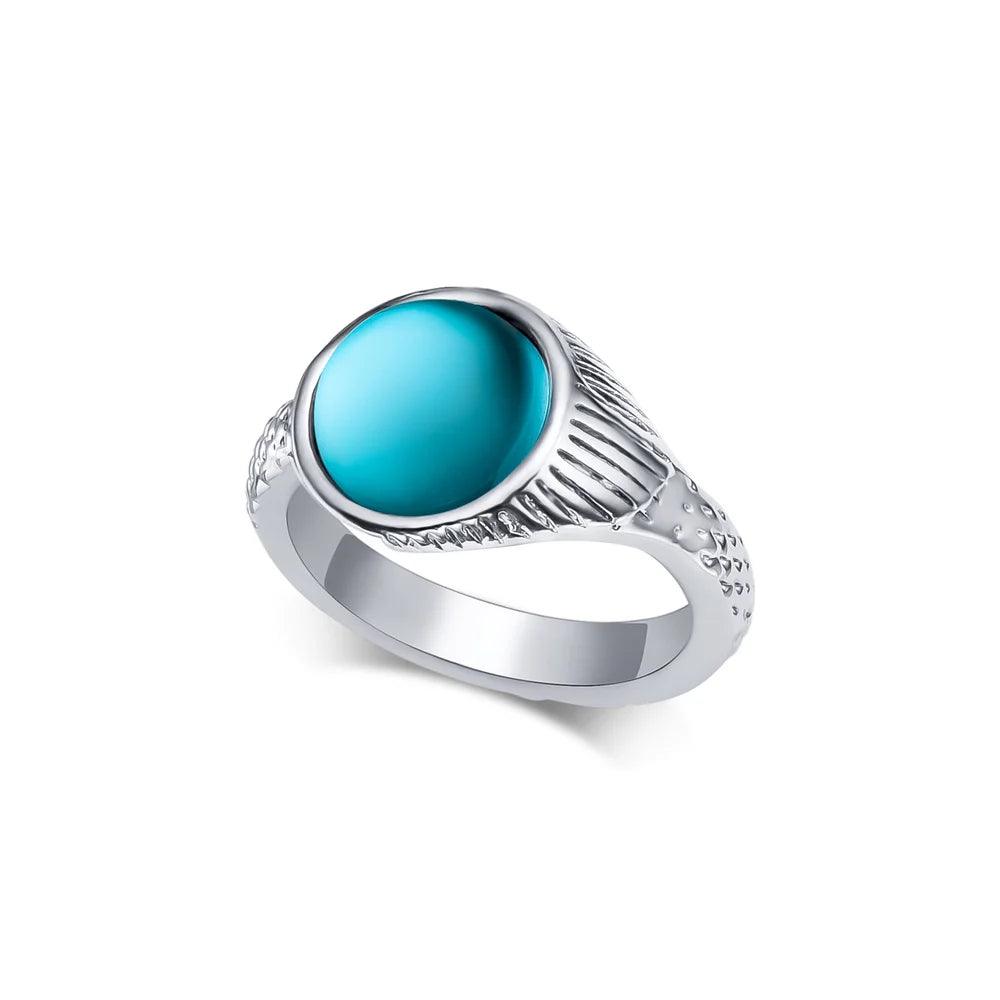 H2O: Just Add Water Crystal Inlaid Unisex Mermaid Moon Ring - Lovez Aqua© - 