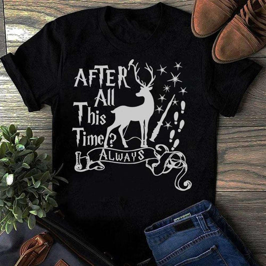 Harry Potter "After All This Time? Always" Women's Deer Patronus T-Shirt - Lovez Aqua© - t-shirts, tops & tees