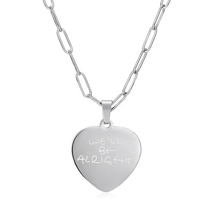 Harry Styles "We'll Be Alright" Fine Line Stainless Steel Pendant Necklace - Lovez Aqua© - 