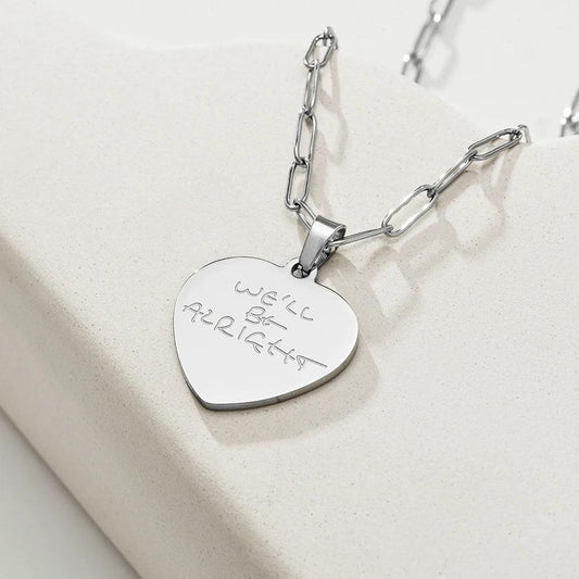 Harry Styles "We'll Be Alright" Fine Line Stainless Steel Pendant Necklace - Lovez Aqua© - 