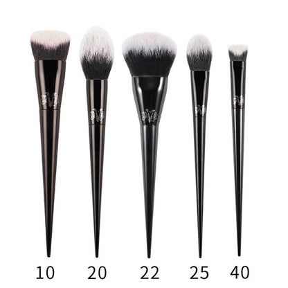 Kat Von D Luxury Makeup Foundation Blush & Highlighter Brush Set - Lovez Aqua© - 