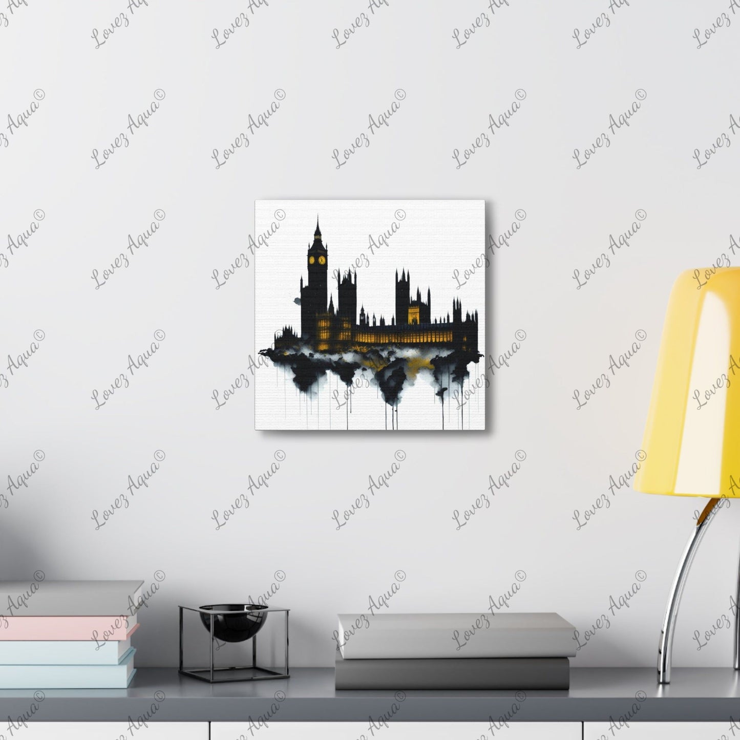 London Ben Big & Houses of Parliament Watercolor Painting Art Print - Lovez Aqua© - Lovez Aqua© - Art & Wall Decor, Canvas, Fall Picks, Hanging Hardware, Home & Living, Indoor, Top Spring Products, Valentine's Day promotion