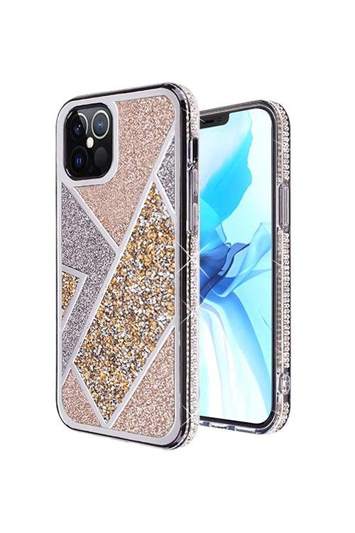 Luxury Rhombus Glitter Diamond Phone Case Cover for iPhone 12/Pro (6.1 Only) - Lovez Aqua© - 