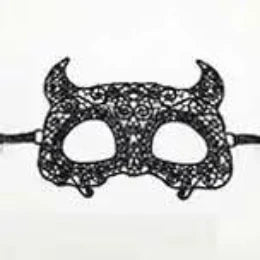 Luxury Women's Black Intricate Lace Venetian Masquerade Ball Mask - Lovez Aqua© - 