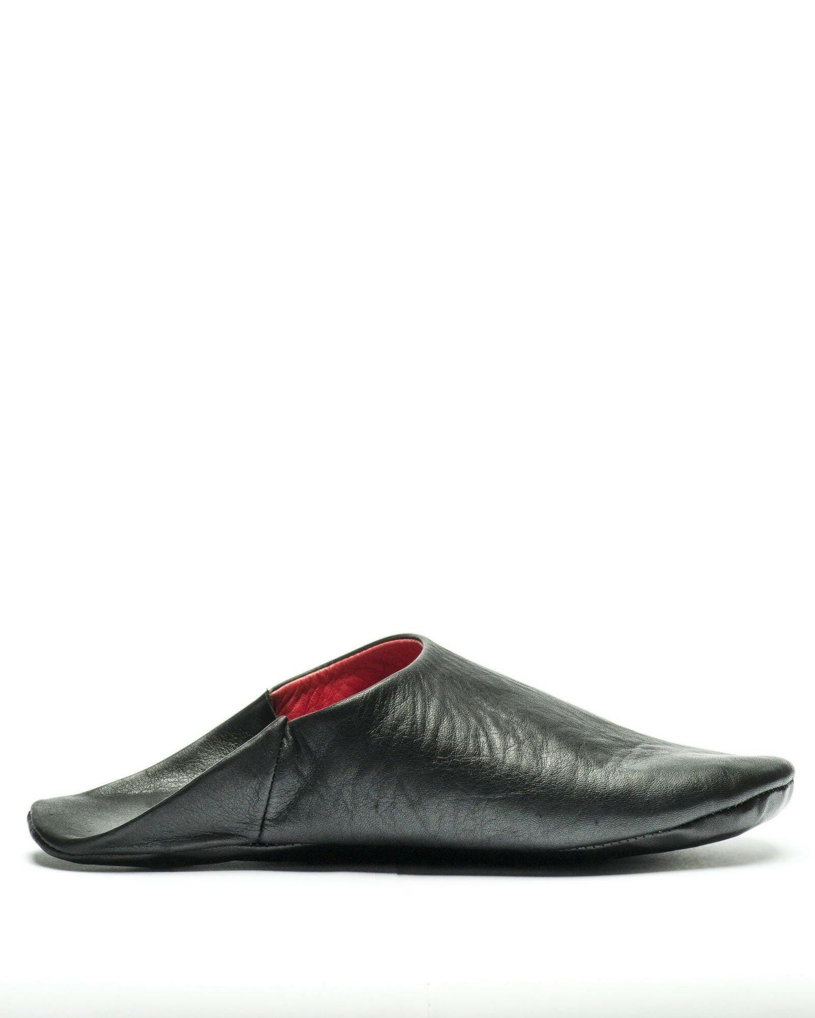 Men's Bohemian Chic Black Cherry Leather Slippers - Lovez Aqua© - men's casual shoes, men's shoes