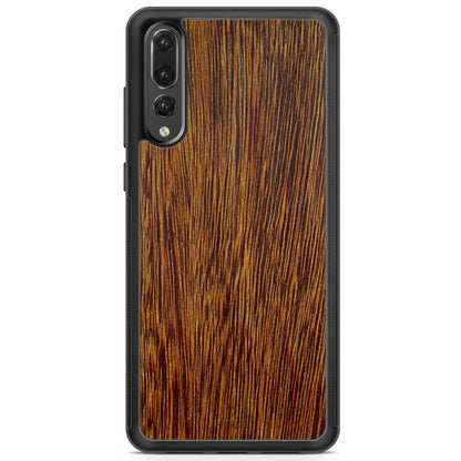 Natural Sucupira Wood Grain Protective Phone Case - Lovez Aqua© - 