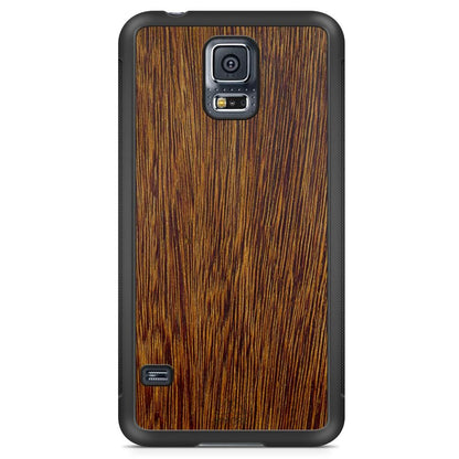 Natural Sucupira Wood Grain Protective Phone Case - Lovez Aqua© - 