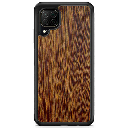 Natural Sucupira Wood Grain Protective Phone Case - Lovez Aqua© - 